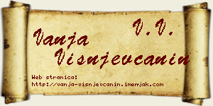 Vanja Višnjevčanin vizit kartica